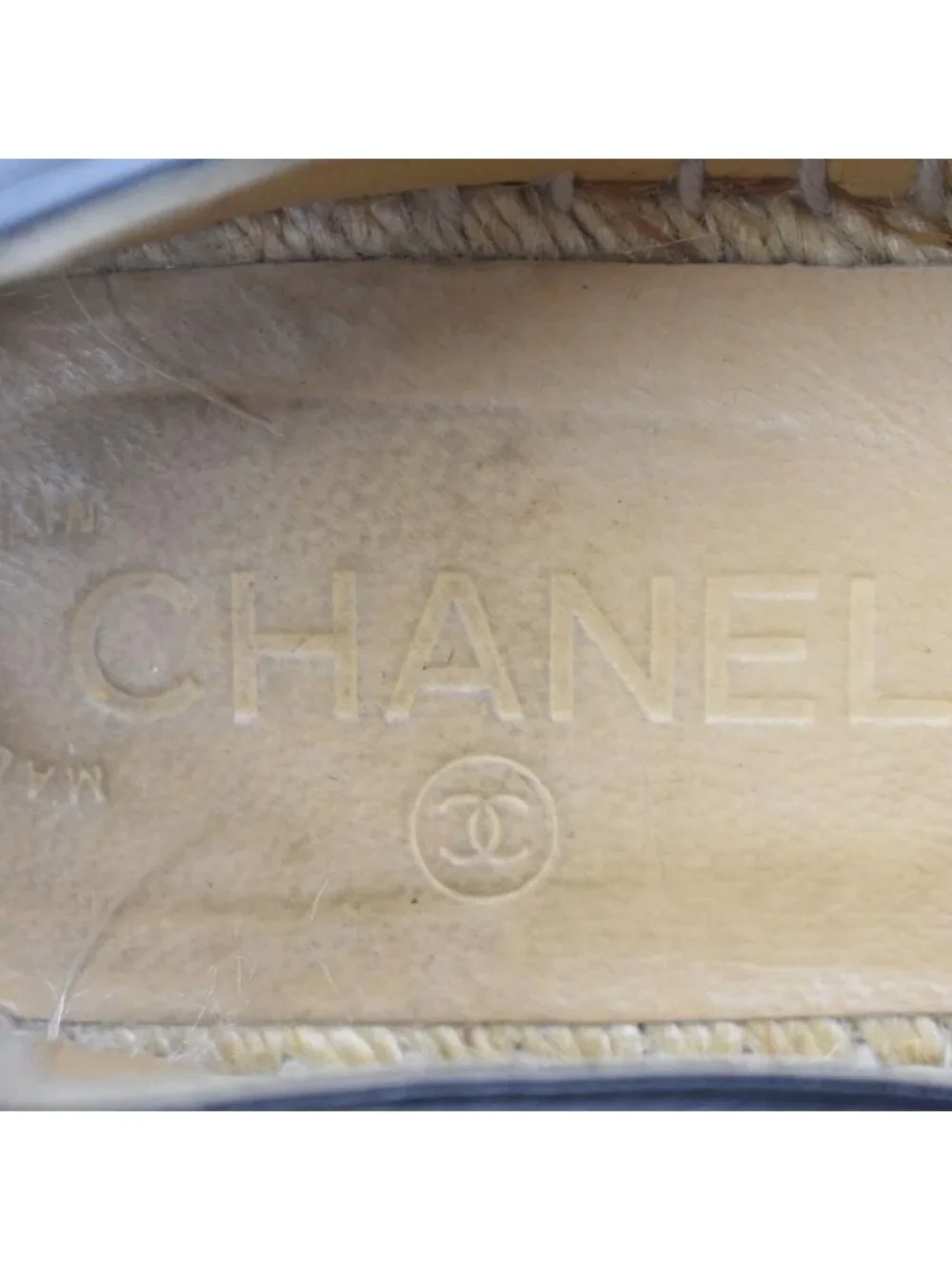 Chanel Espadrilles CC Logo Slip-on Flat Shoes Black
